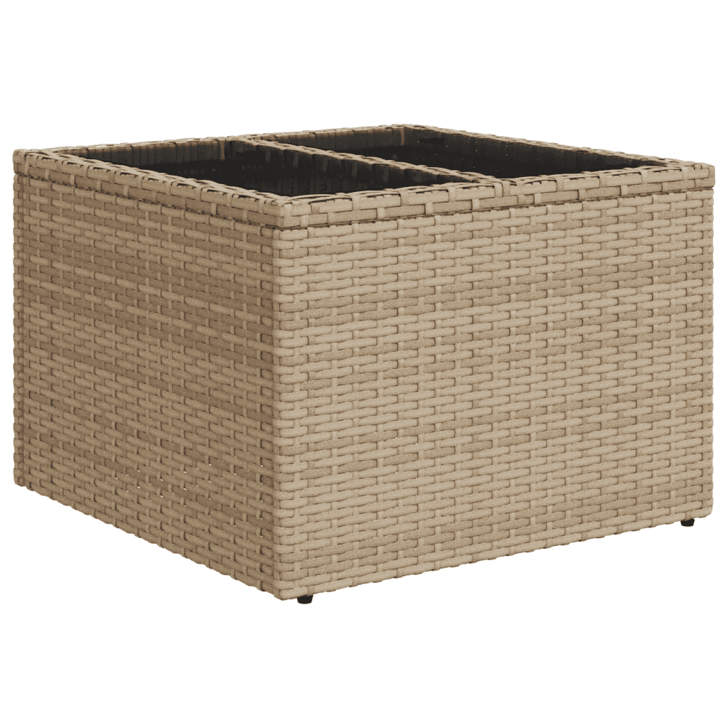 vidaXL Salon de jardin avec coussins 12 pcs beige résine tressée