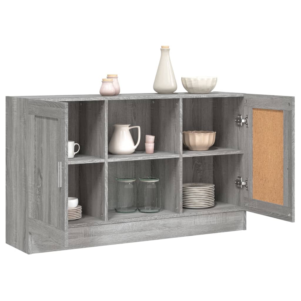 vidaXL Buffet Sonoma gris 120x30,5x70 cm Bois d'ingénierie