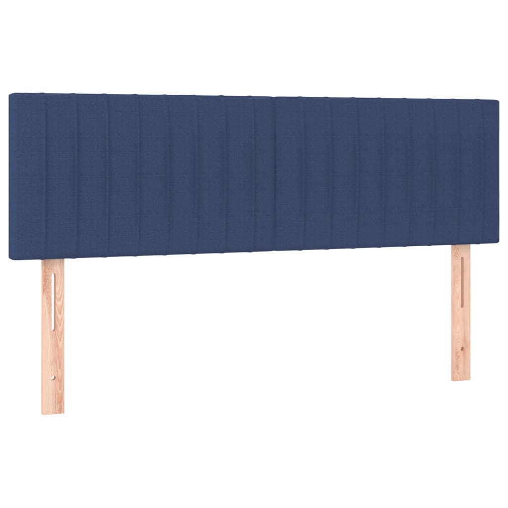 vidaXL Têtes de lit 2 pcs Bleu 72x5x78/88 cm Tissu