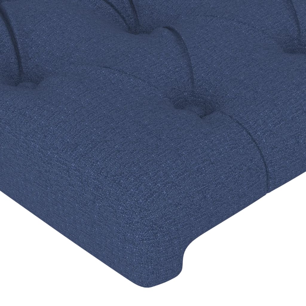 vidaXL Têtes de lit 2 pcs Bleu 80x7x78/88 cm Tissu