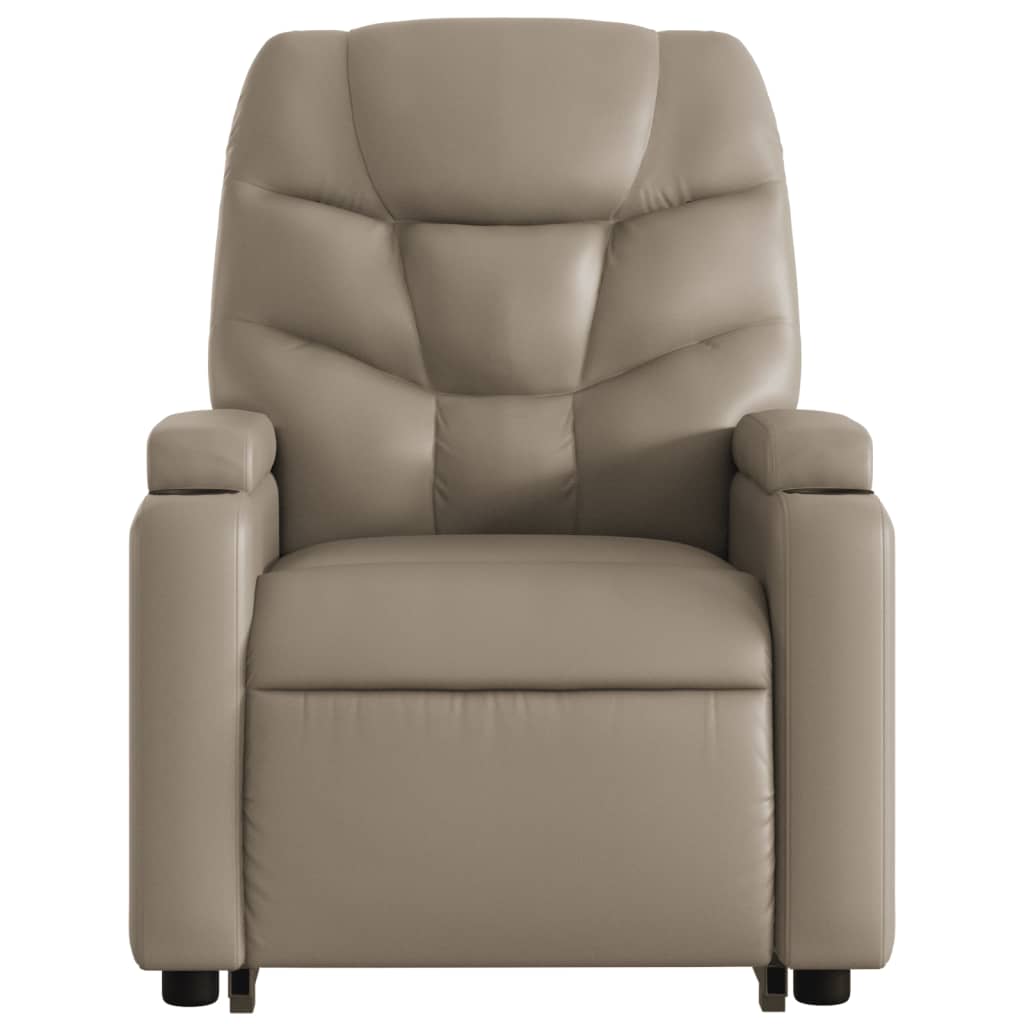 vidaXL Fauteuil inclinable de massage Cappuccino Similicuir