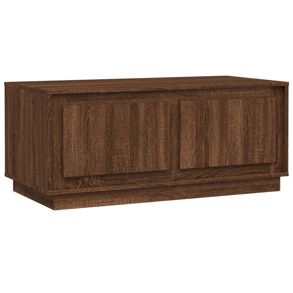 vidaXL Table basse chêne marron 102x50x44 cm bois d'ingénierie