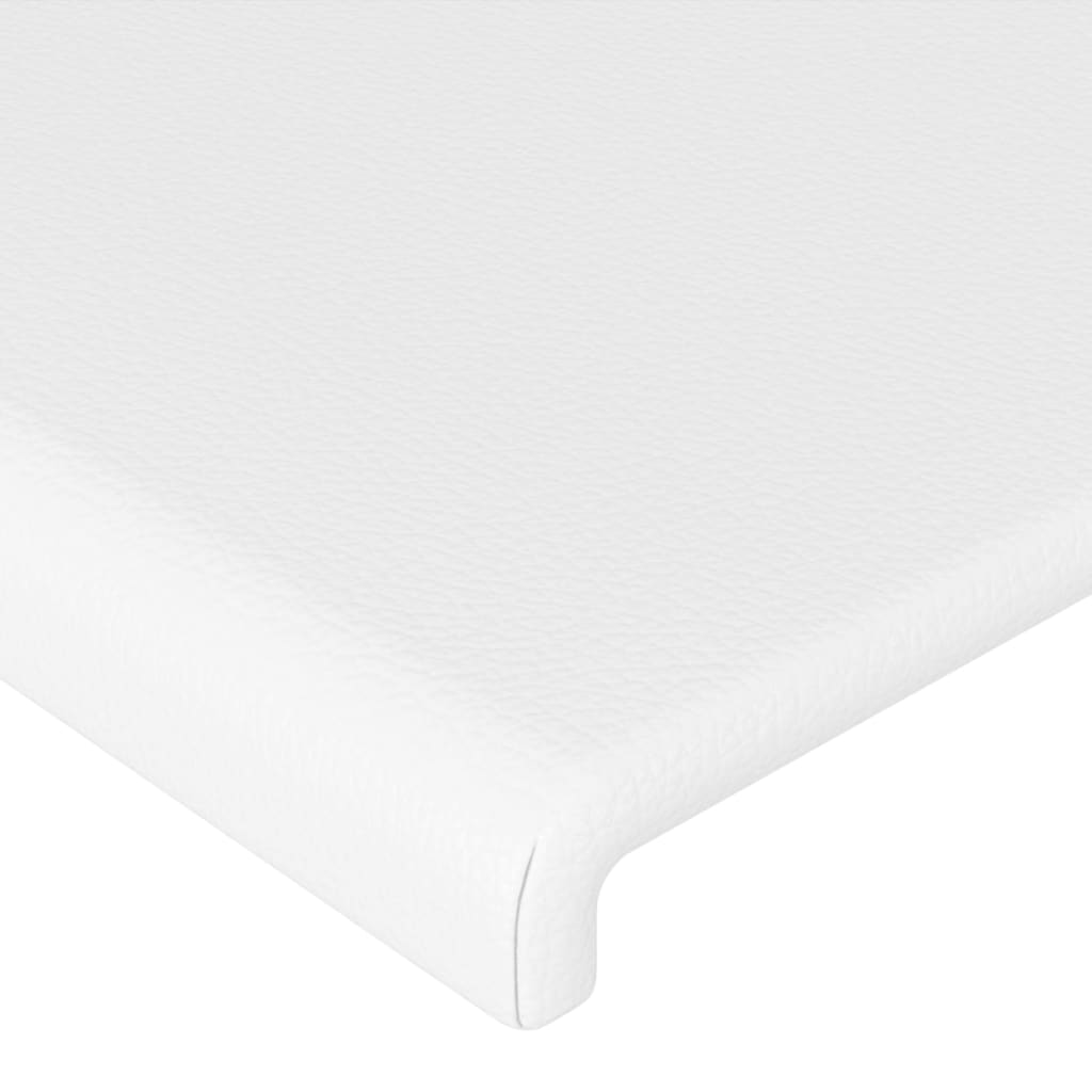 vidaXL Tête de lit à LED Blanc 90x5x78/88 cm Similicuir