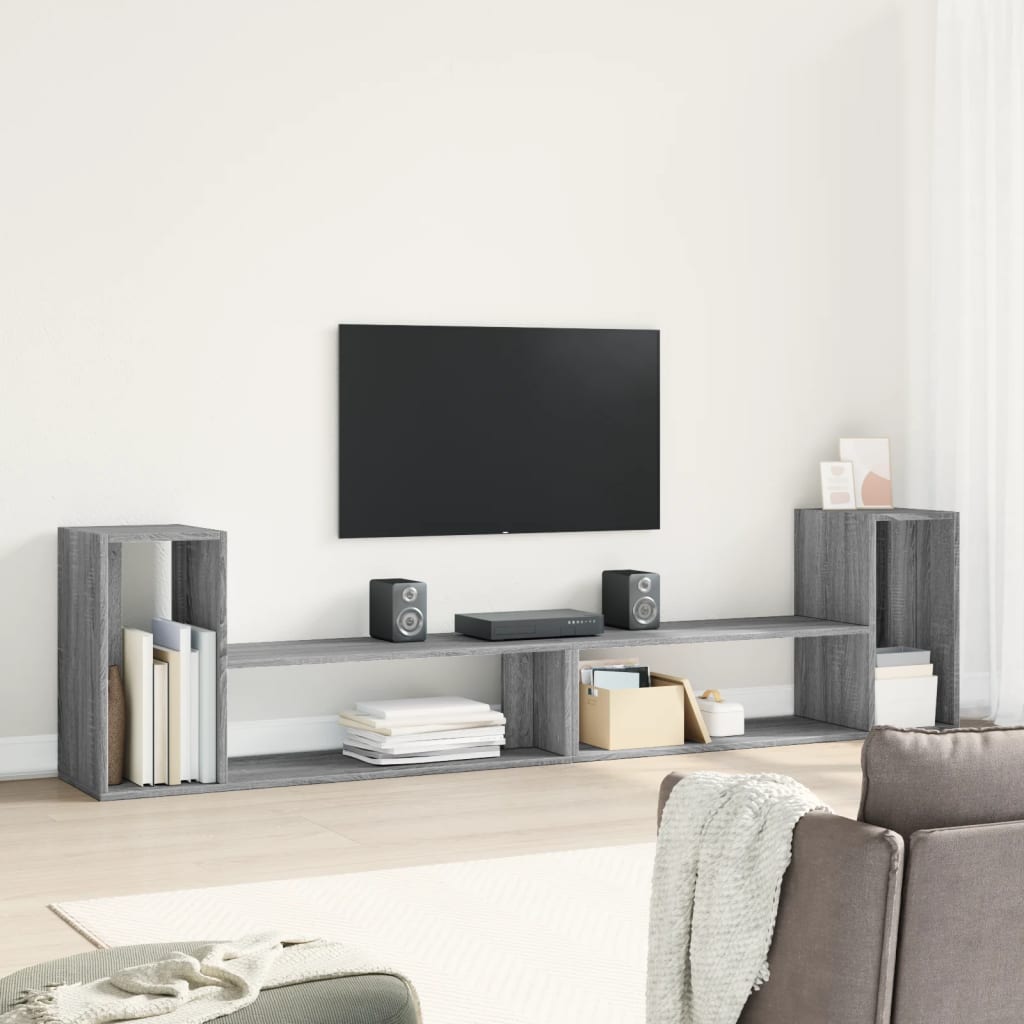 vidaXL Meubles TV 2 pcs sonoma gris 100x30x50 cm bois d'ingénierie