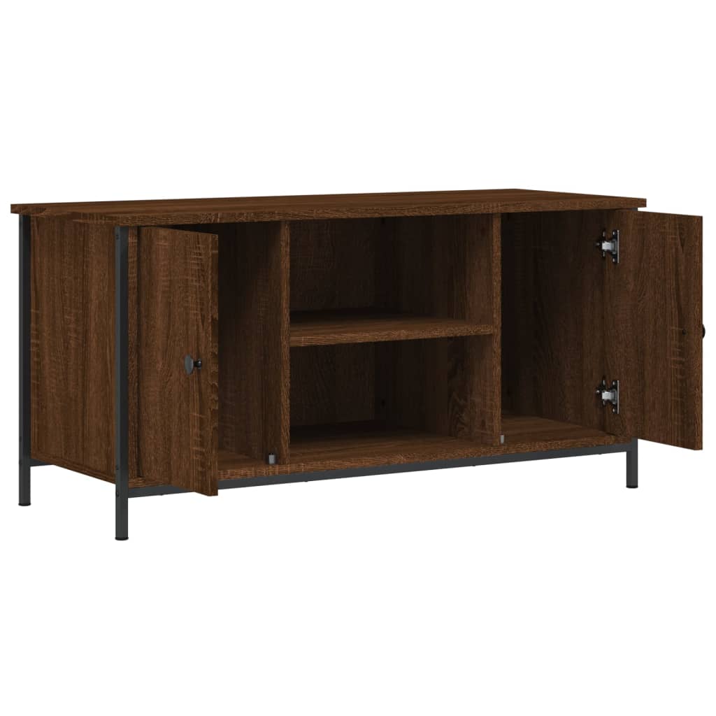 vidaXL Meuble TV Chêne marron 100x40x50 cm Bois d'ingénierie