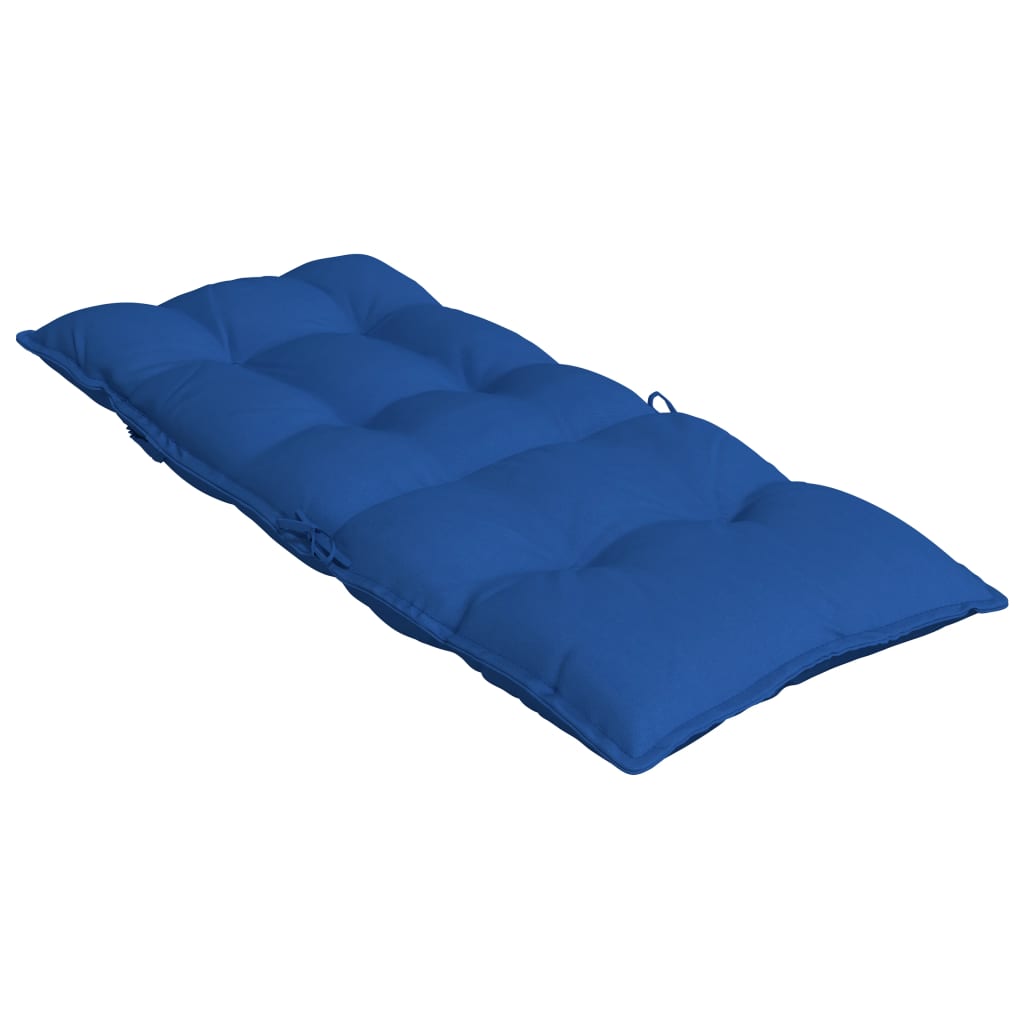 vidaXL Coussins de chaise à dossier haut lot de 4 bleu royal