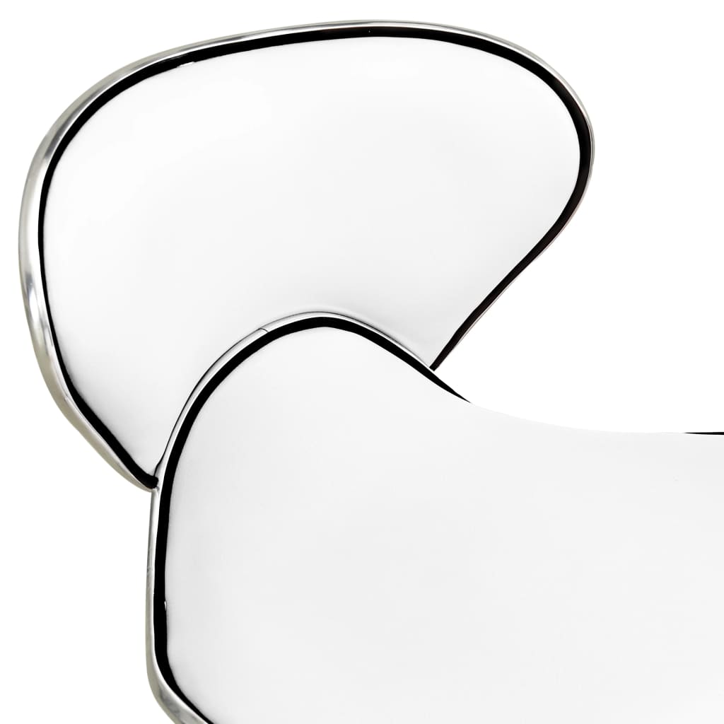 vidaXL Tabouret de salon et spa Blanc Similicuir