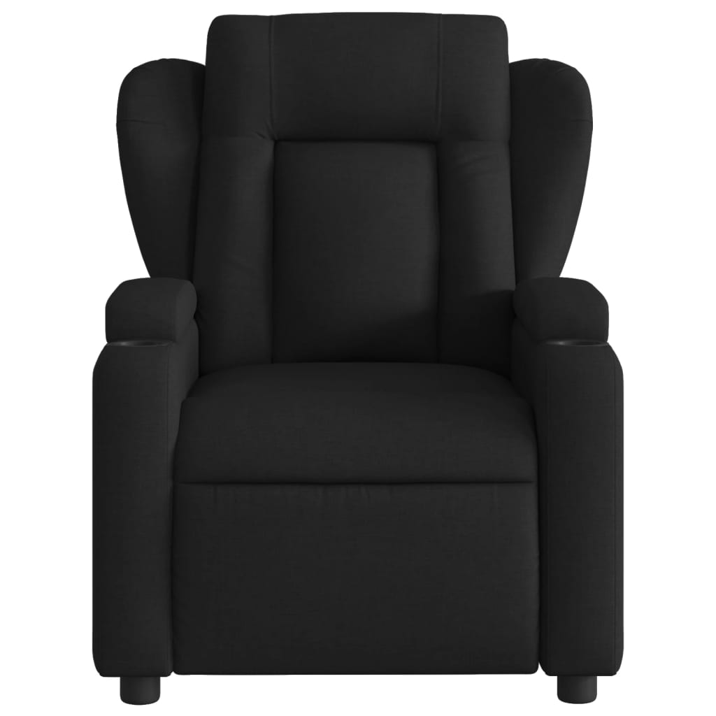 vidaXL Fauteuil de massage inclinable électrique Noir Tissu