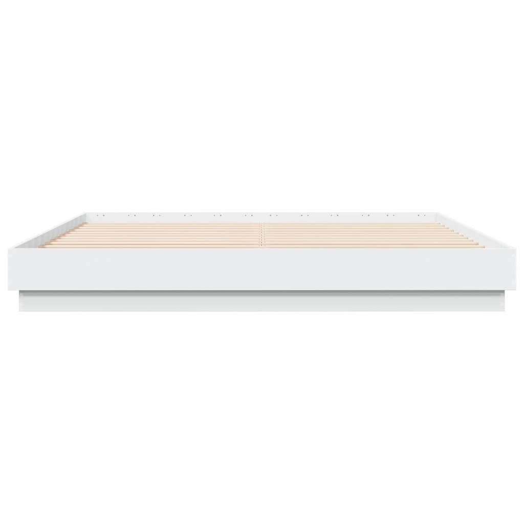 vidaXL Cadre de lit sans matelas blanc 200x200 cm