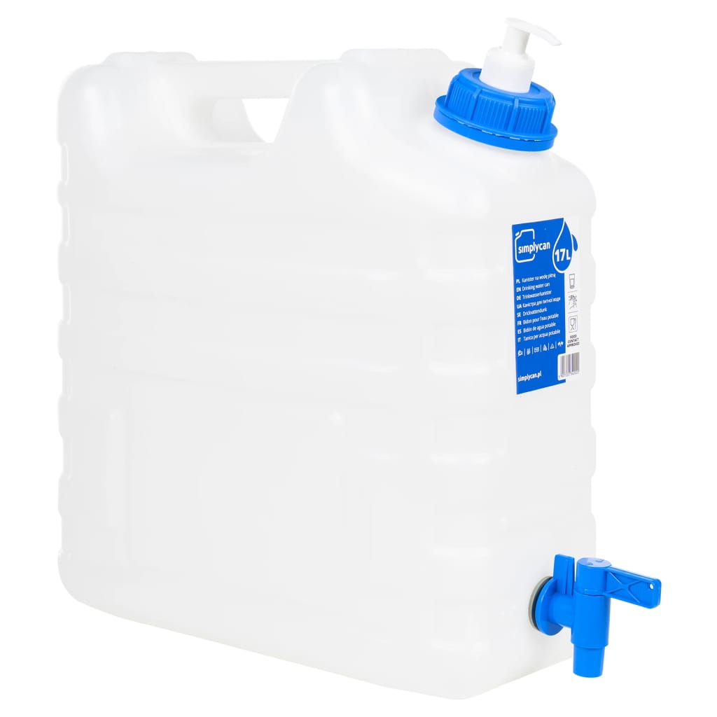 vidaXL Bidon d'eau avec robinet distributeur de savon 15 L plastique