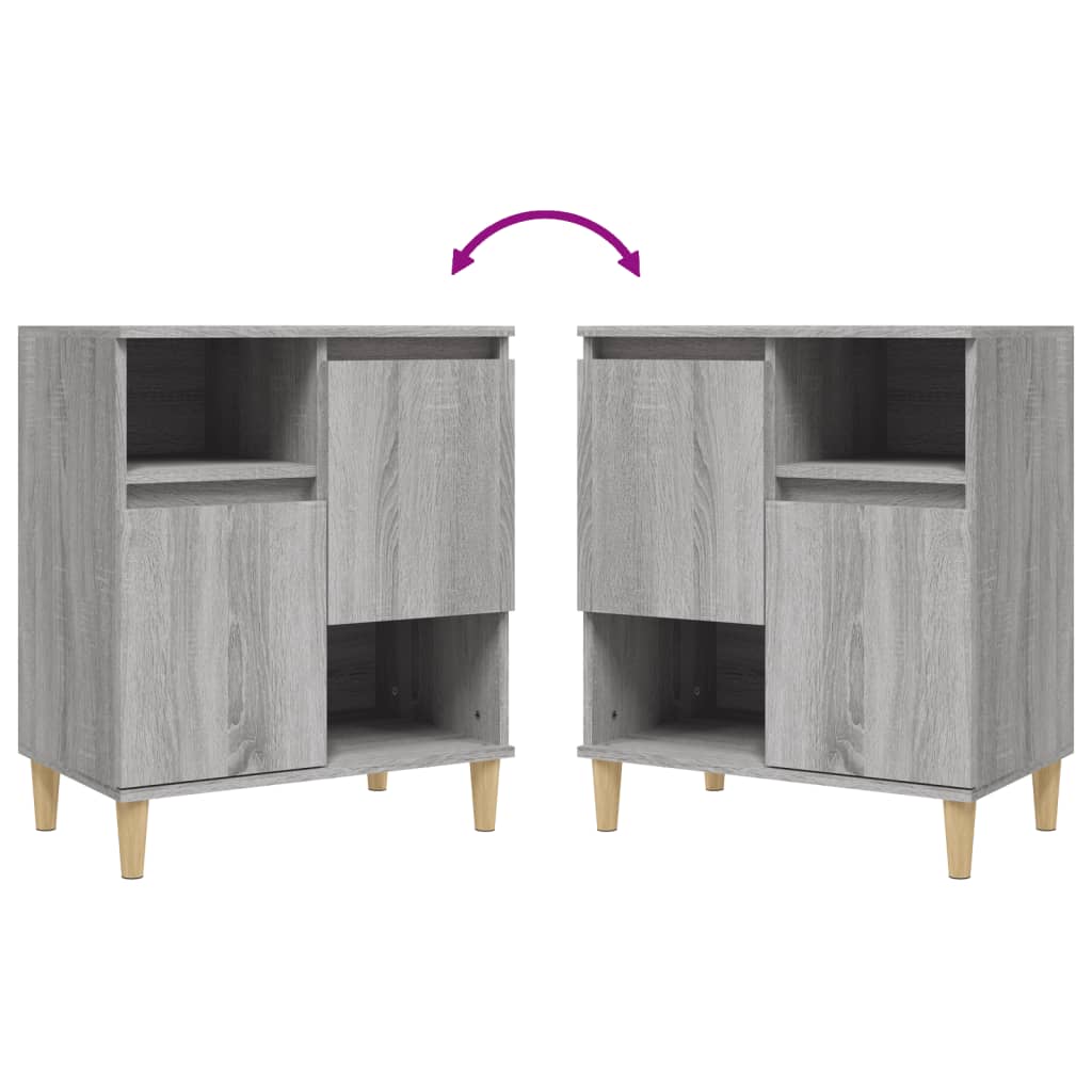 vidaXL Buffet Sonoma gris 60x35x70 cm Bois d'ingénierie