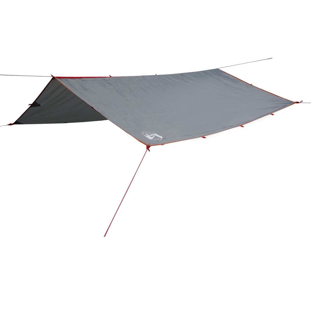 vidaXL Bâche de camping gris et orange 300x294 cm imperméable