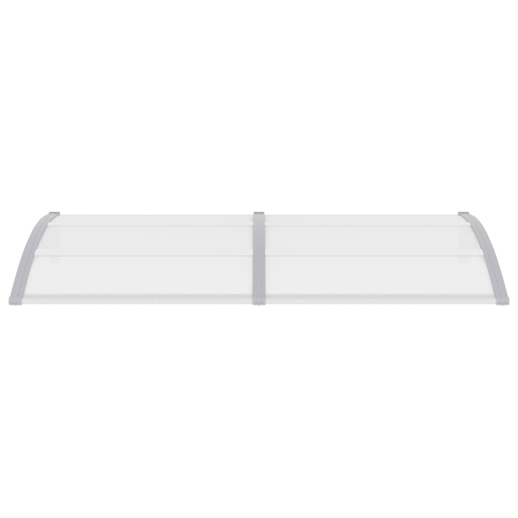 vidaXL Auvent de porte Gris 200x100 cm Polycarbonate