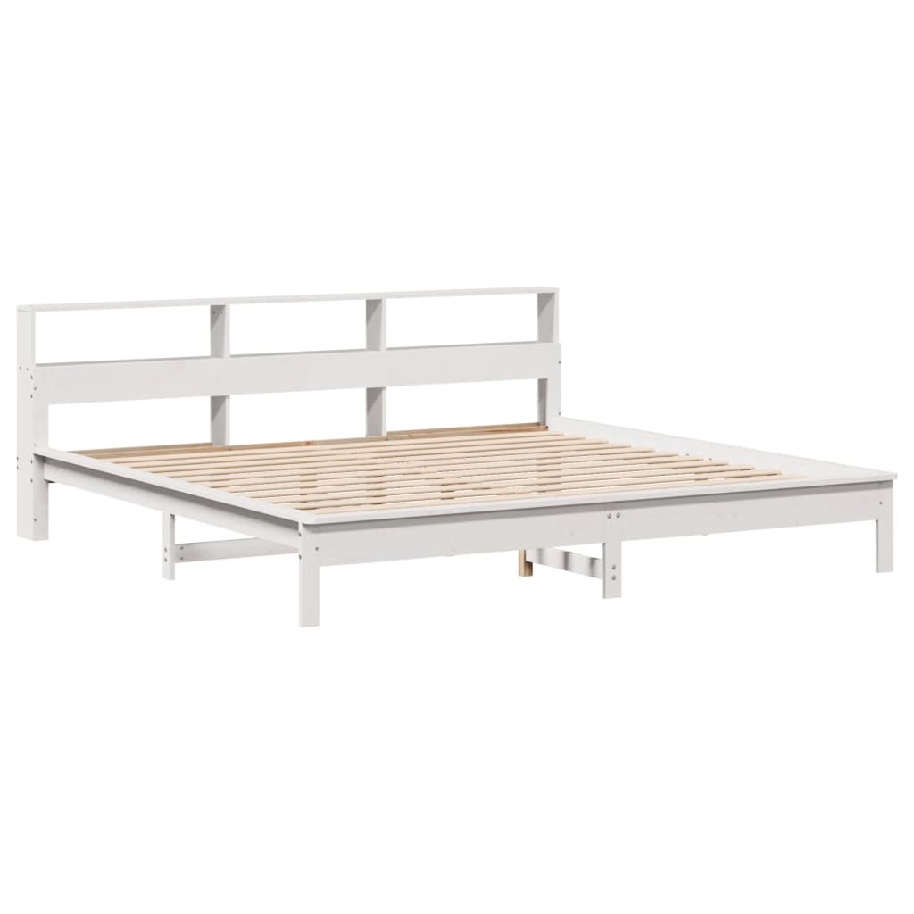 vidaXL Cadre de lit sans matelas blanc 180x200 cm bois massif de pin