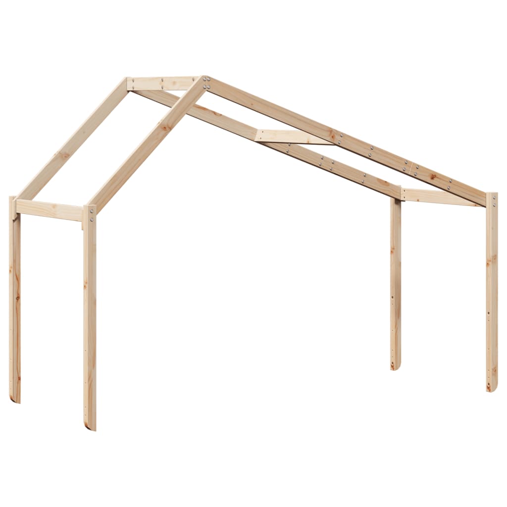 vidaXL Toit de lit pour enfants 203x80,5x142 cm bois de pin massif