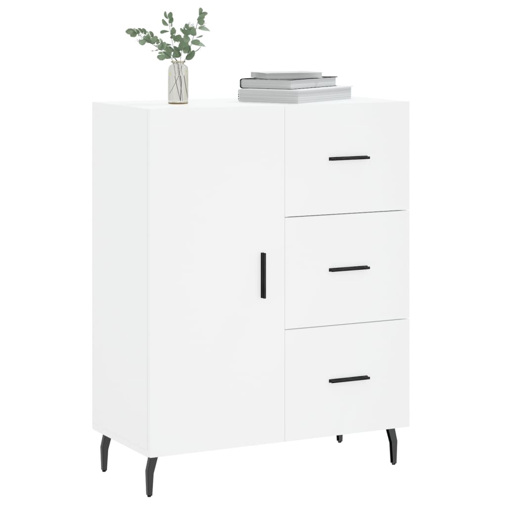 vidaXL Buffet blanc 69,5x34x90 cm bois d'ingénierie