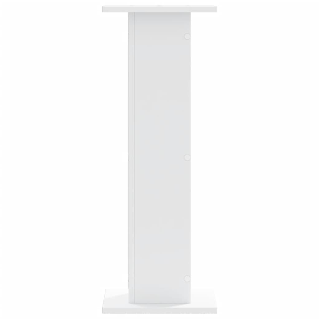 vidaXL Supports pour plantes 2 pcs blanc 30x30x80 cm bois d'ingénierie