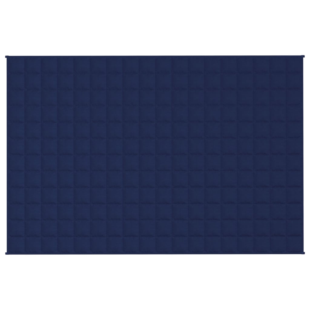 vidaXL Couverture lestée Bleu 122x183 cm 9 kg Tissu