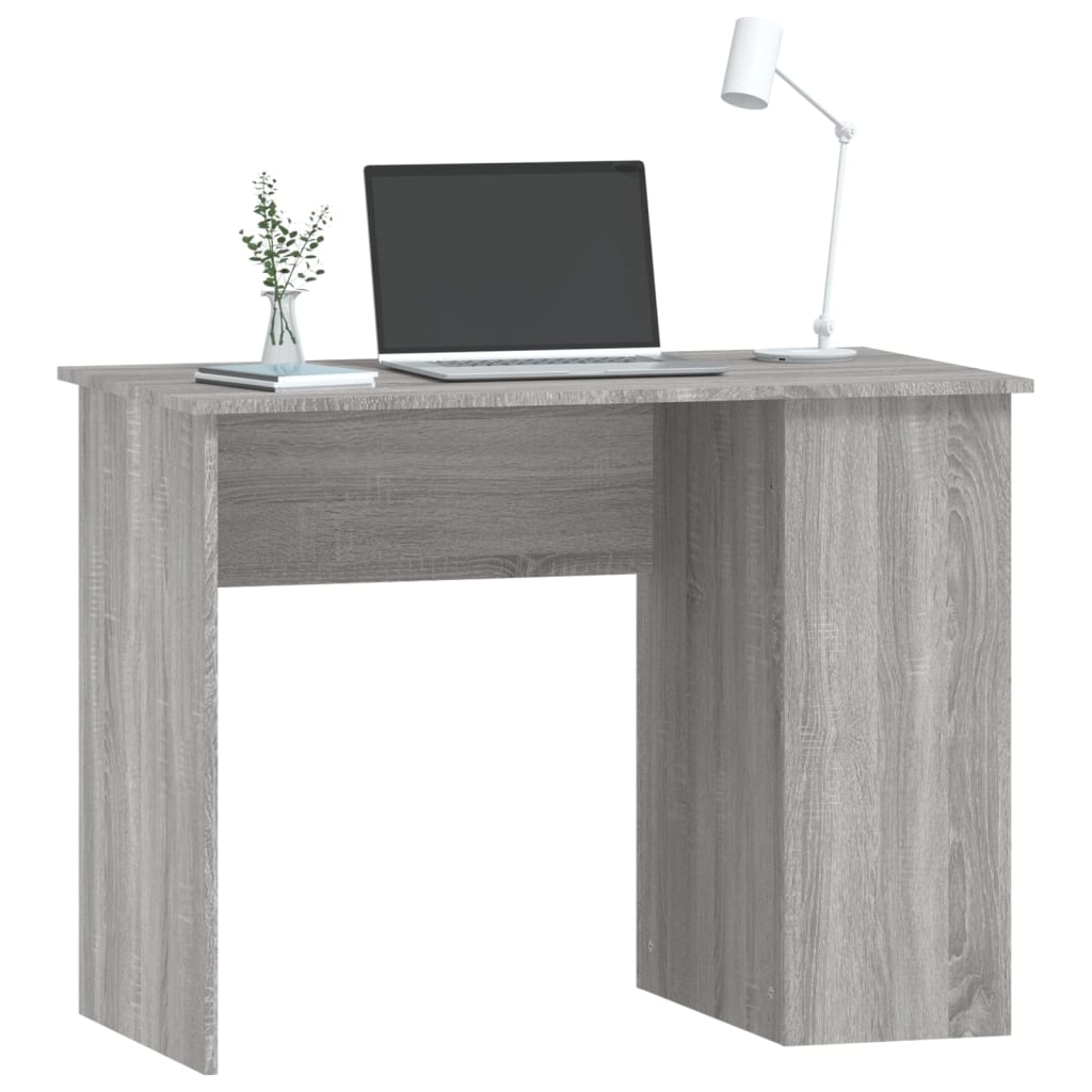 vidaXL Bureau sonoma gris 100x55x75 cm bois d'ingénierie