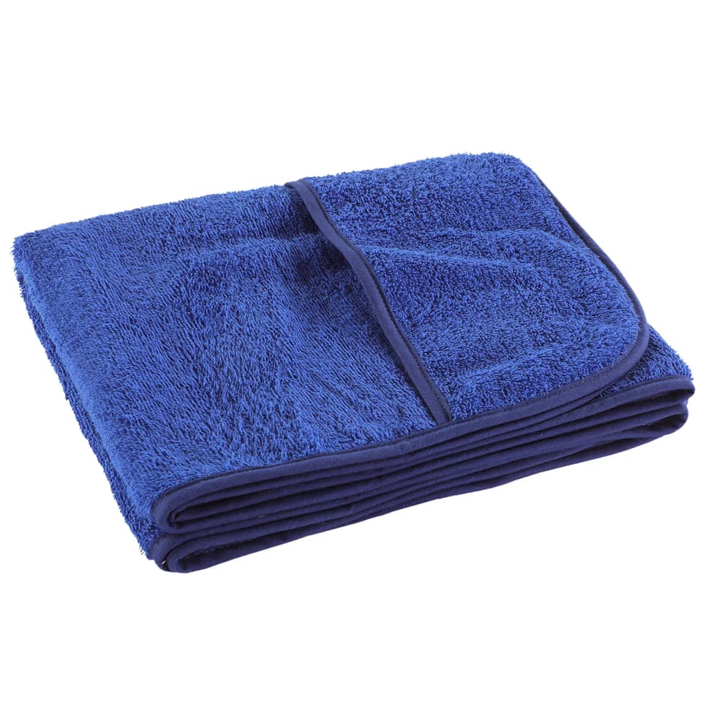 vidaXL Serviettes de plage 2 pcs bleu royal 60x135 cm tissu 400 GSM