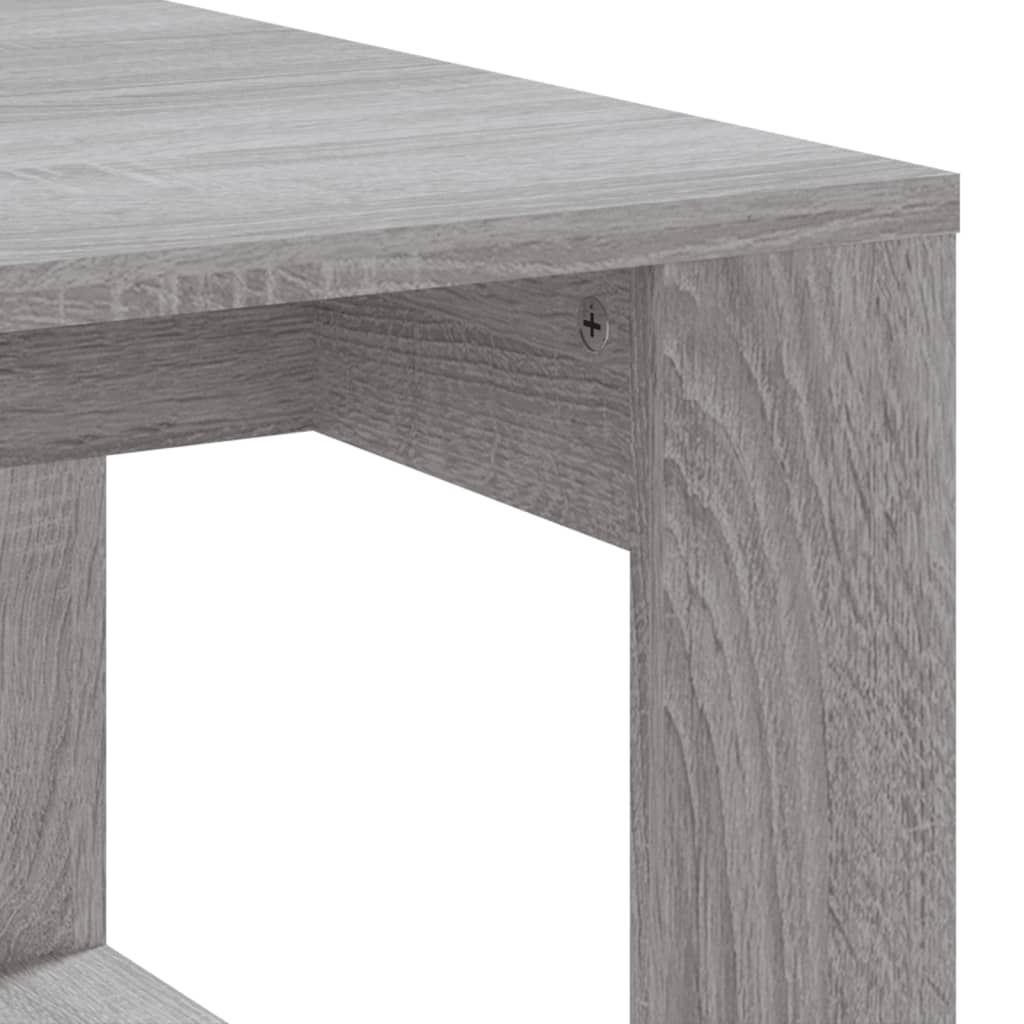 vidaXL Table basse sonoma gris 102x50x35 cm bois d'ingénierie