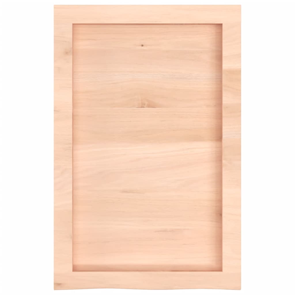 vidaXL Comptoir de salle de bain 40x60x(2-4) cm bois massif non traité