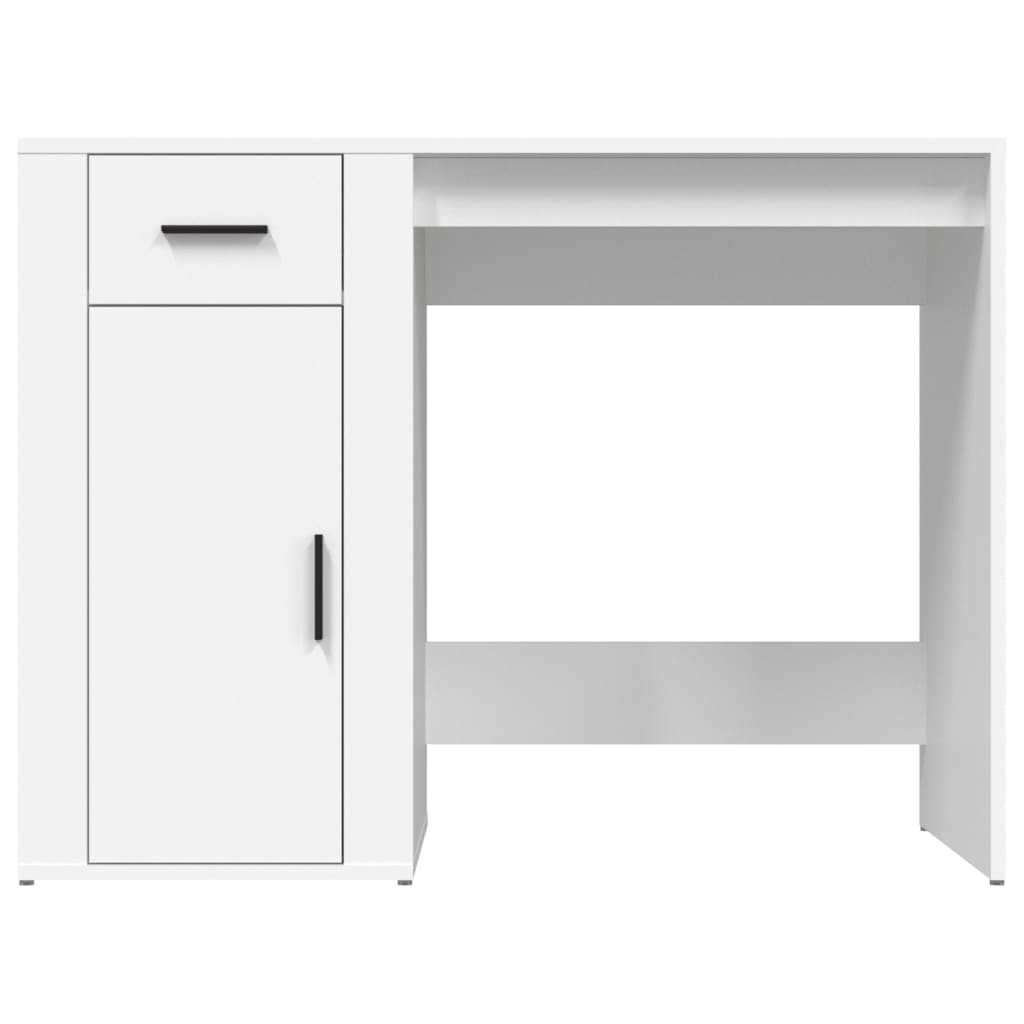 vidaXL Bureau Blanc 100x49x75 cm Bois d'ingénierie