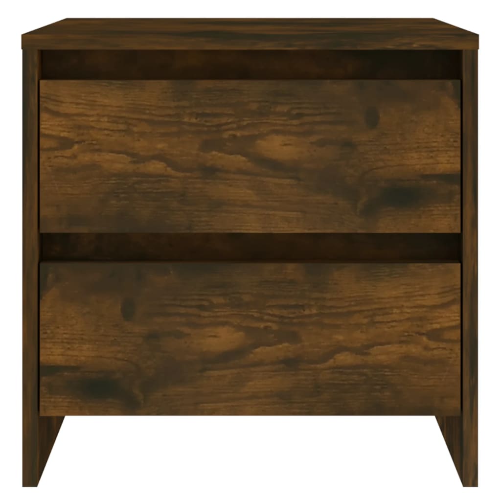 vidaXL Table de chevet Chêne fumé 45x34,5x44,5 cm Aggloméré