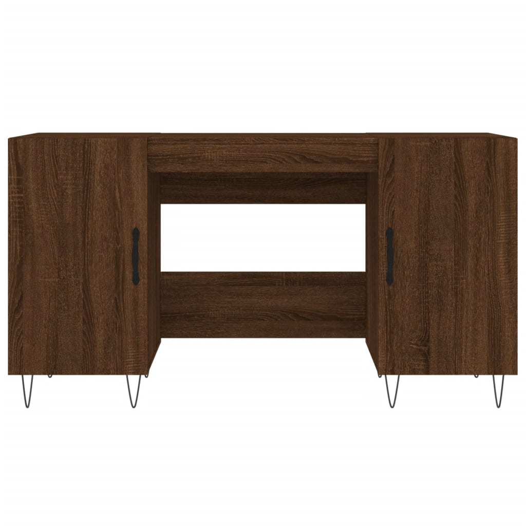 vidaXL Bureau chêne marron 140x50x75 cm bois d'ingénierie