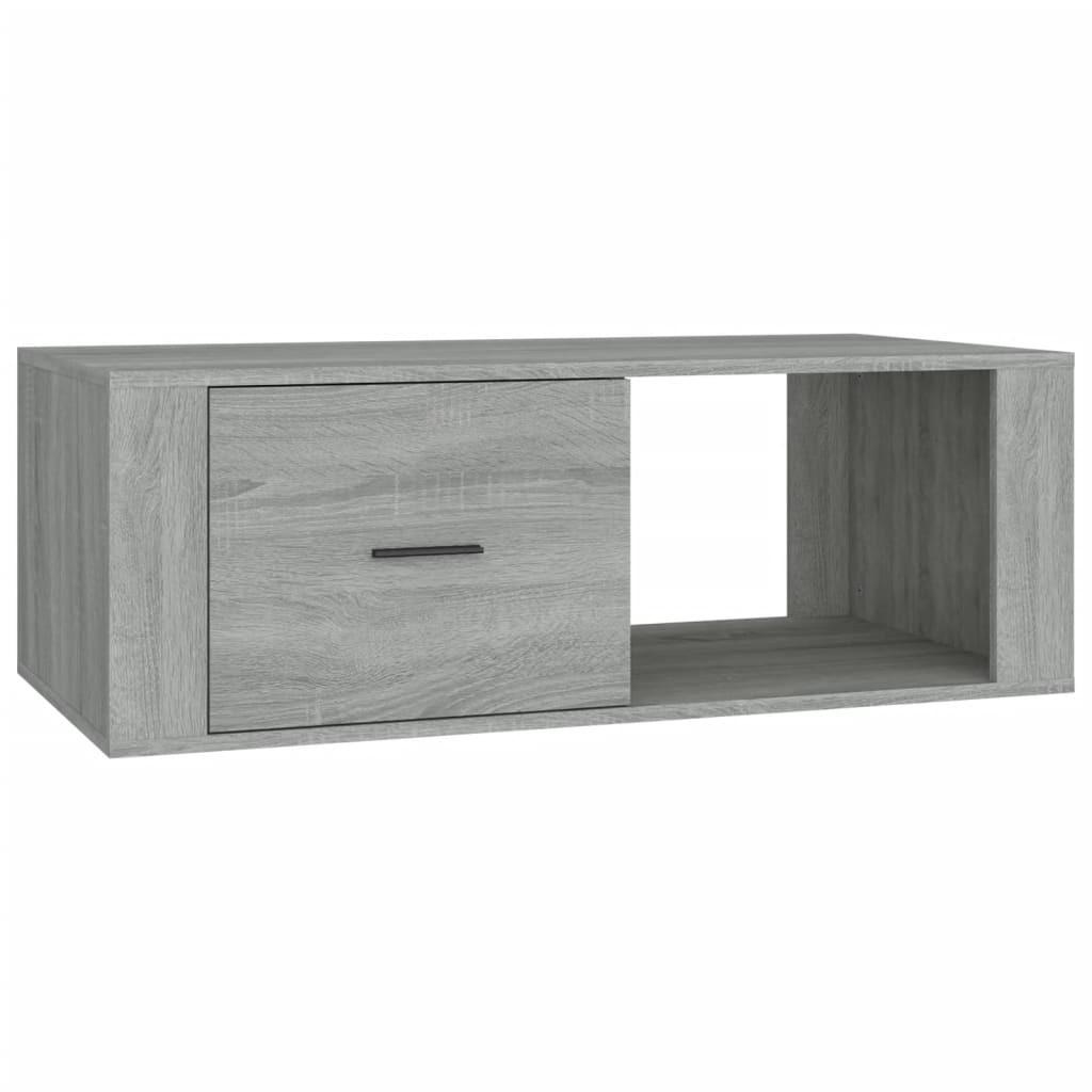 vidaXL Table basse Sonoma gris 100x50,5x35 cm Bois d'ingénierie