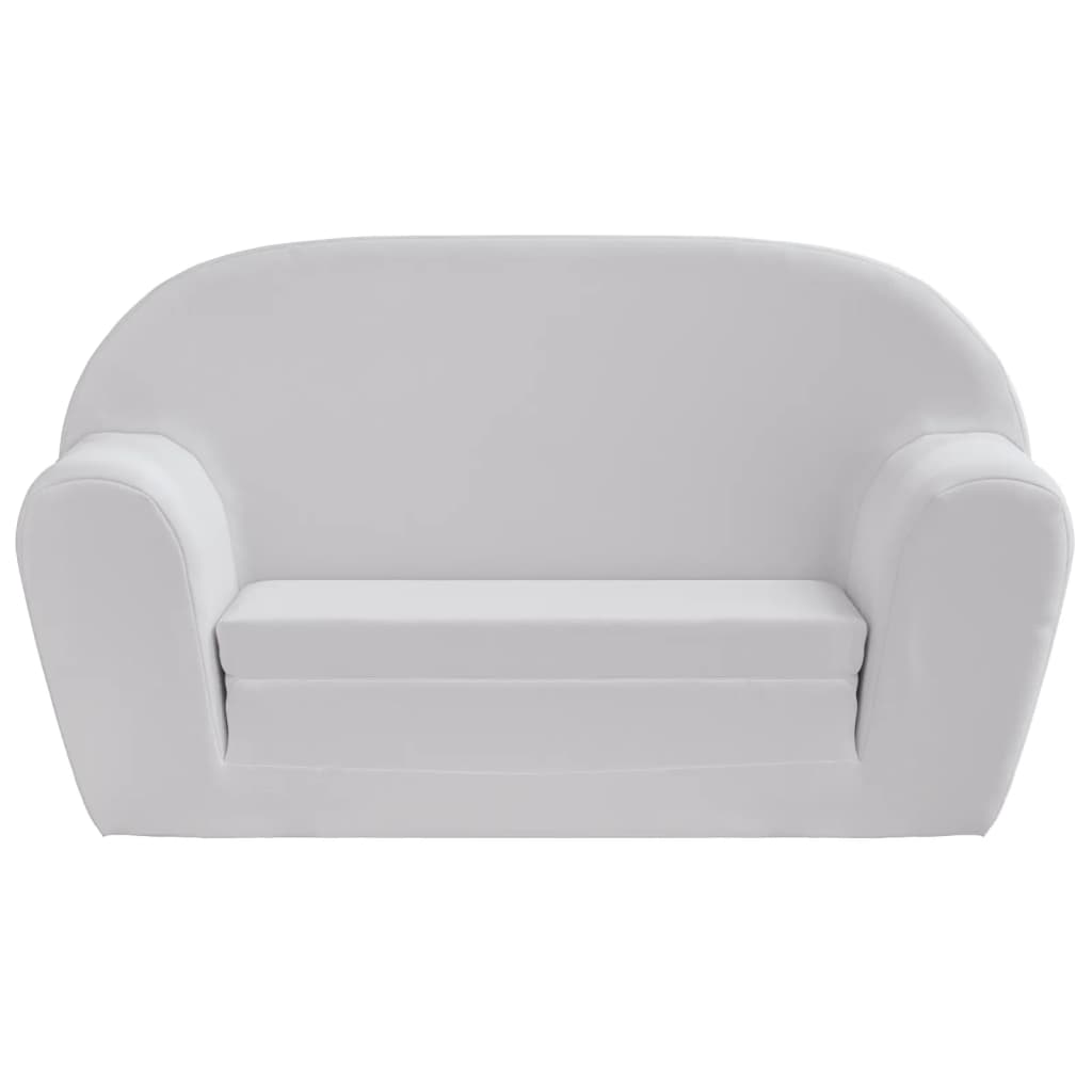 vidaXL Chaise longue pliable pour enfants gris clair