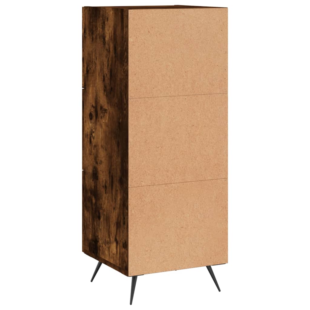 vidaXL Buffet Chêne fumé 34,5x34x90 cm Bois d'ingénierie