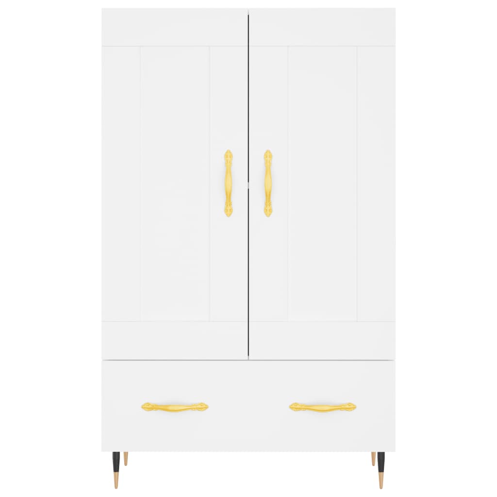 vidaXL Buffet haut blanc 69,5x31x115 cm bois d'ingénierie