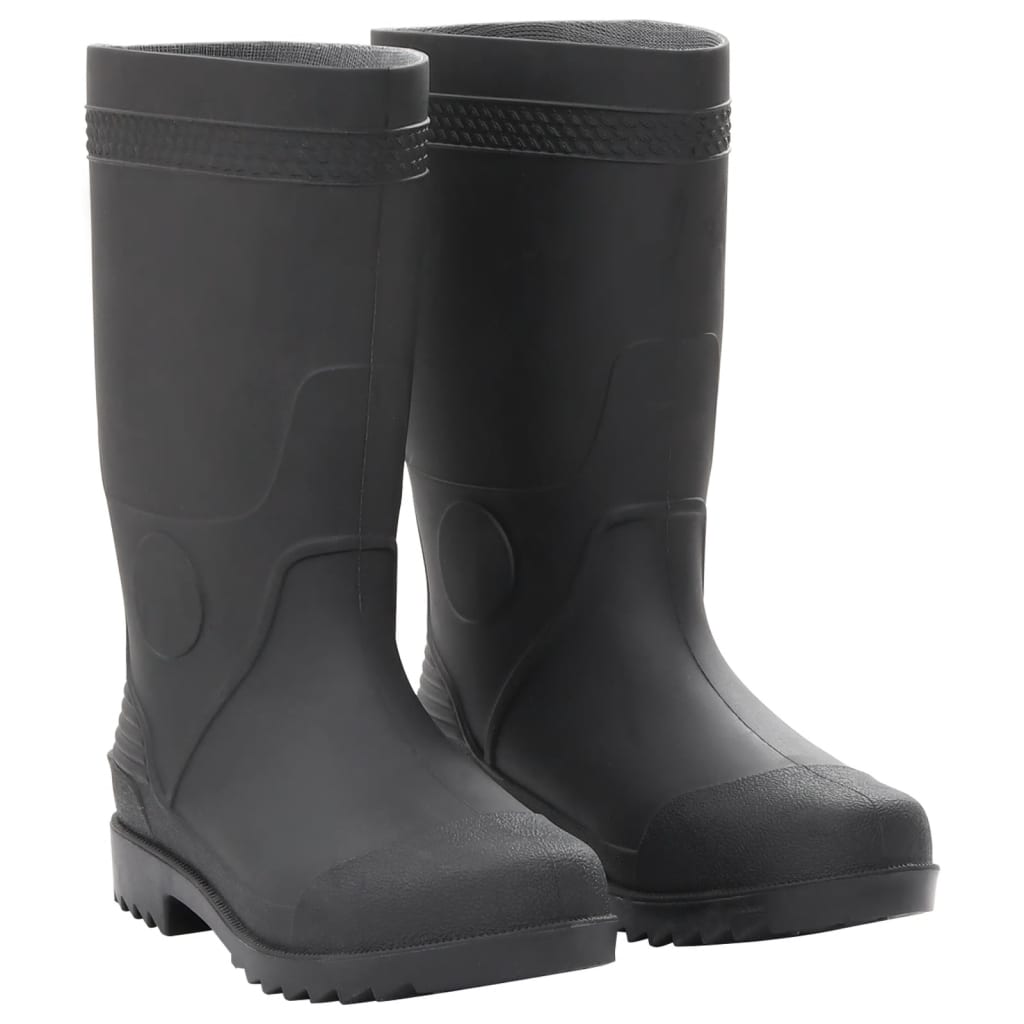 vidaXL Bottes de pluie noir taille 38 PVC