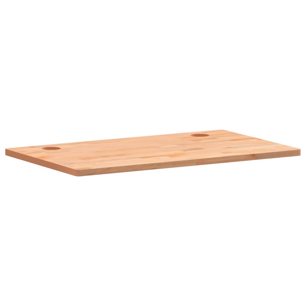 vidaXL Dessus de bureau 110x60x2,5 cm bois massif de hêtre