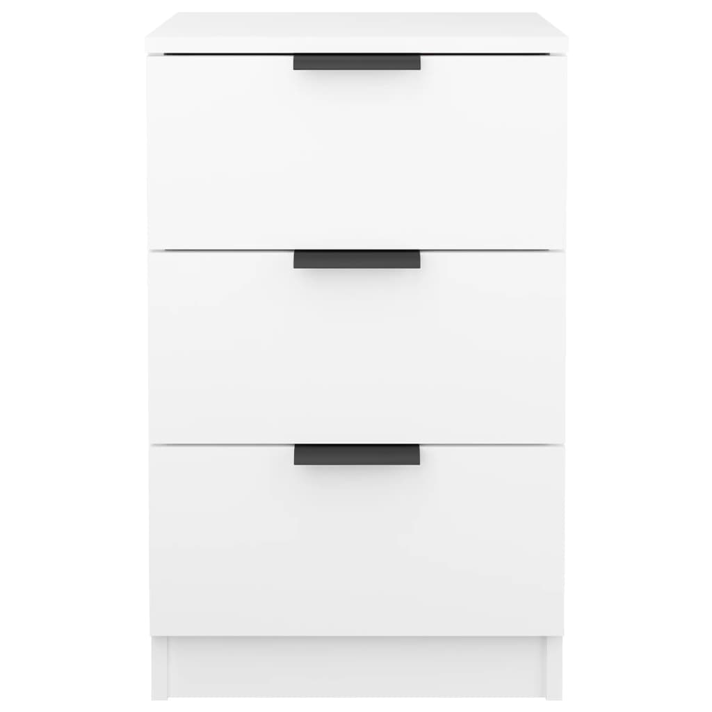 vidaXL Tables de chevet 2 pcs Blanc 40x36x65 cm