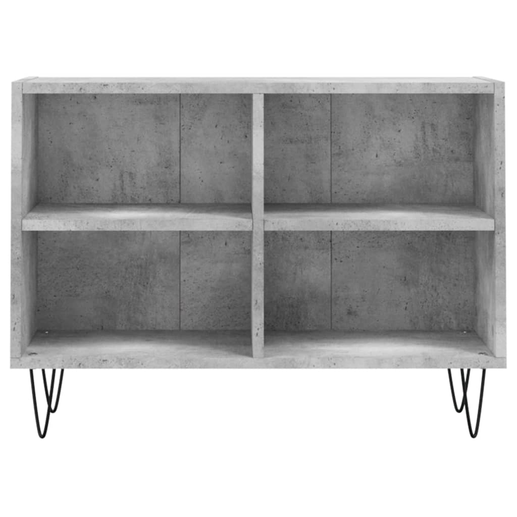 vidaXL Meuble TV gris béton 69,5x30x50 cm bois d'ingénierie