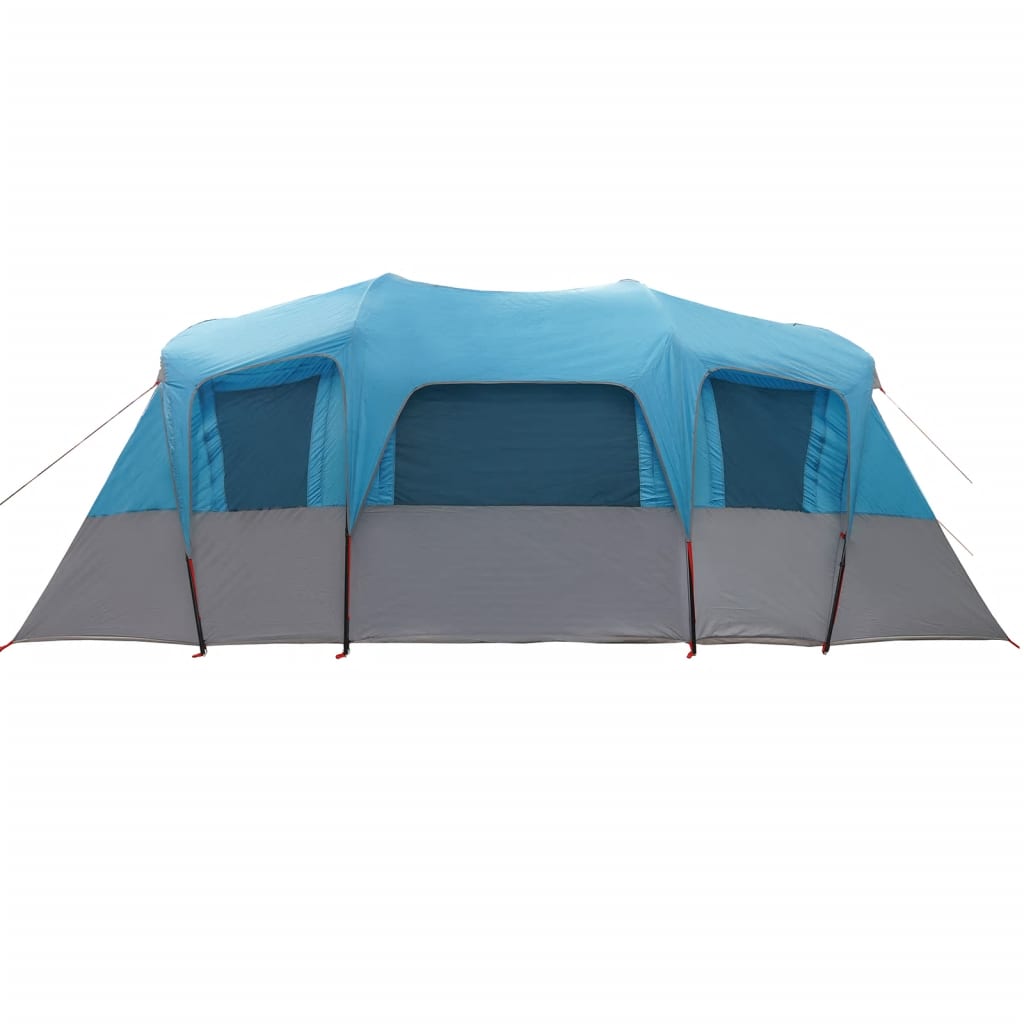 vidaXL Tente familiale tunnel 16 personnes bleu imperméable