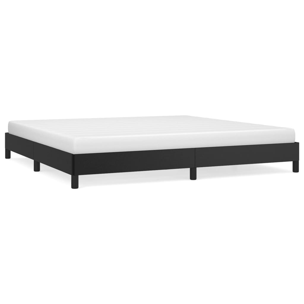 vidaXL Cadre de lit sans matelas noir 200x200 cm similicuir