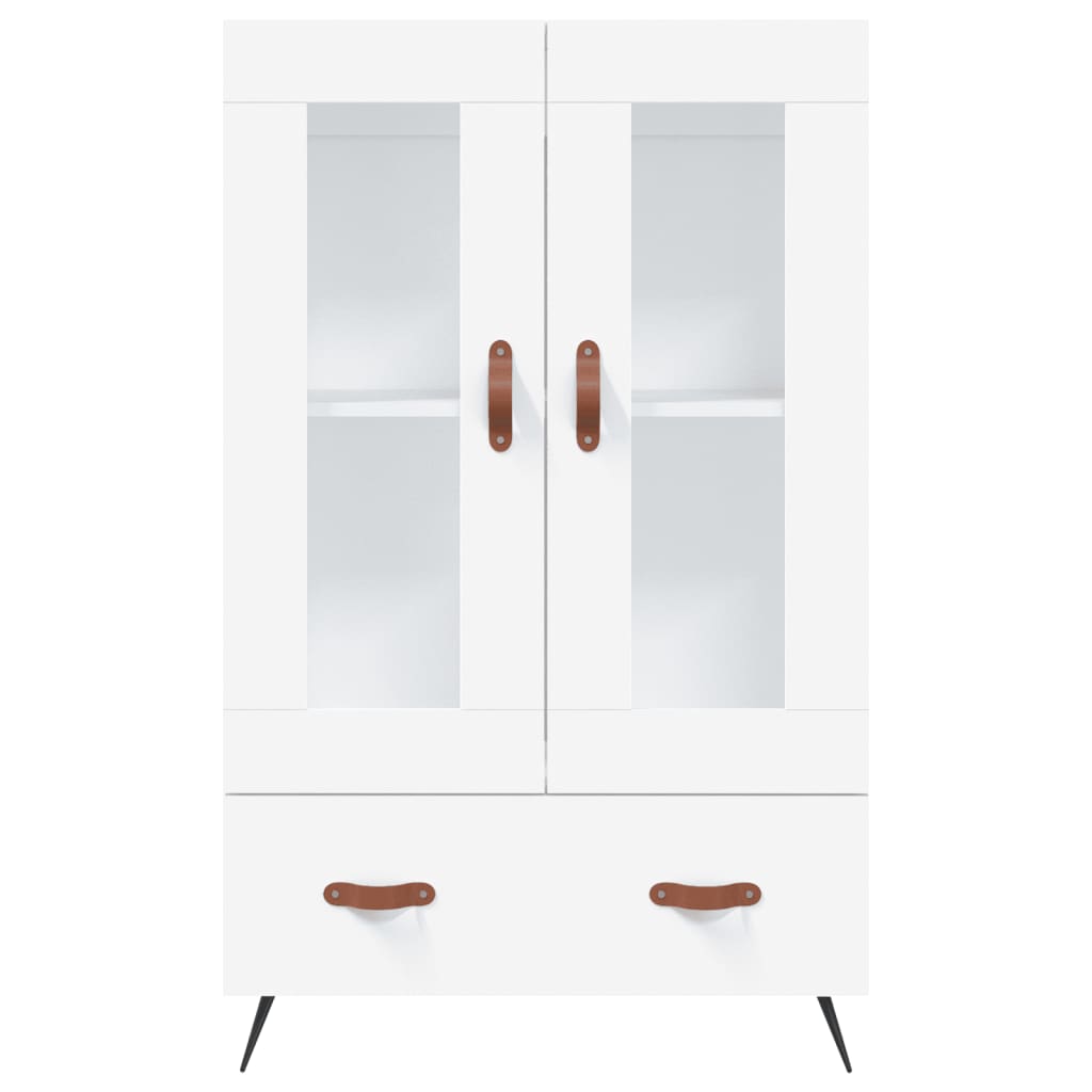 vidaXL Buffet haut blanc 69,5x31x115 cm bois d'ingénierie