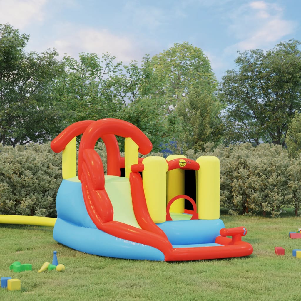 Happy Hop Château gonflable avec toboggan et piscine 280x319x211 cm