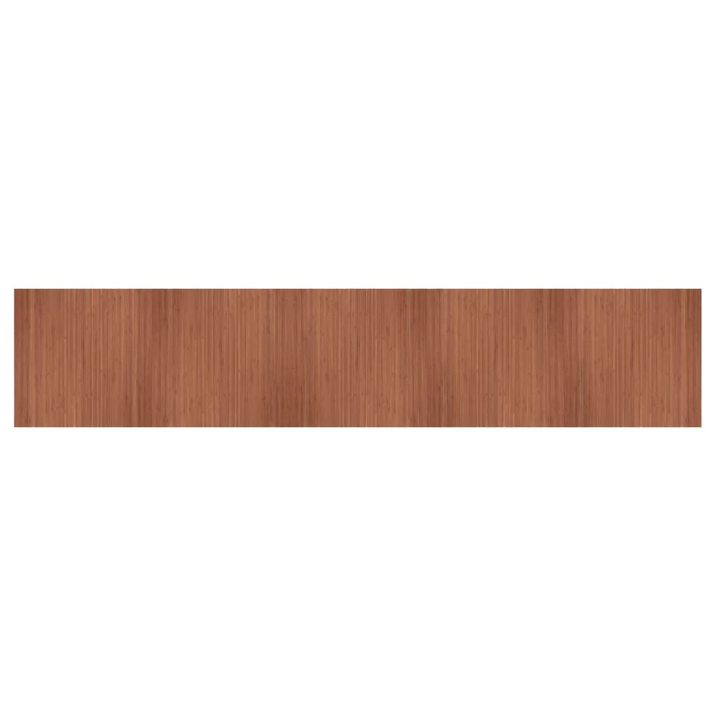 vidaXL Tapis rectangulaire marron 100x500 cm bambou