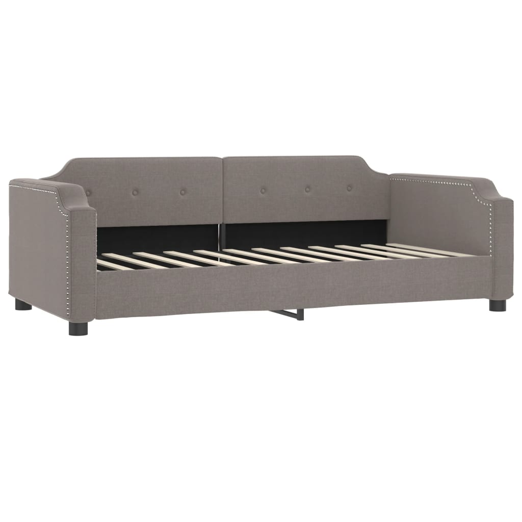 vidaXL Lit de repos taupe 100x200 cm tissu