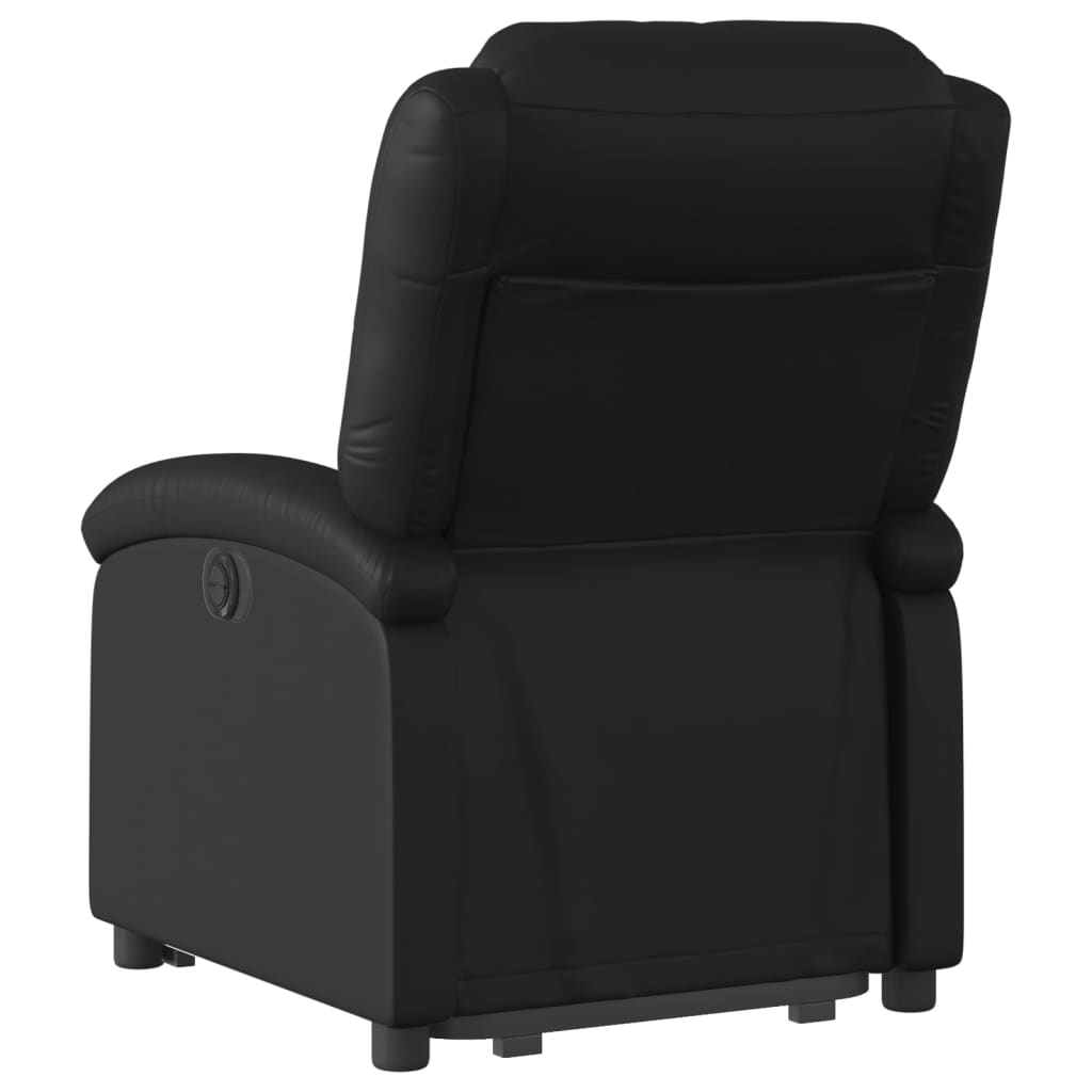 vidaXL Fauteuil inclinable Noir Similicuir