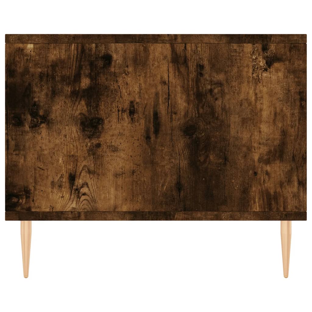 vidaXL Table basse chêne fumé 90x50x40 cm bois d'ingénierie