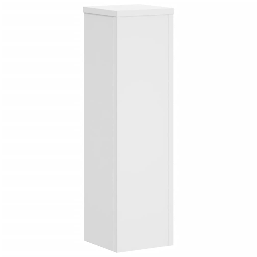 vidaXL Supports pour plantes 2 pcs blanc 17x17x60 cm bois d'ingénierie