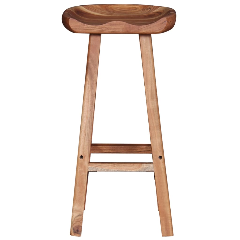 vidaXL Tabourets de bar lot de 2 bois d'acacia massif