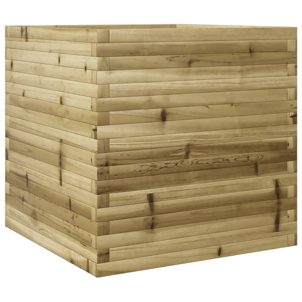 vidaXL Jardinière 70x70x68,5 cm bois de pin imprégné