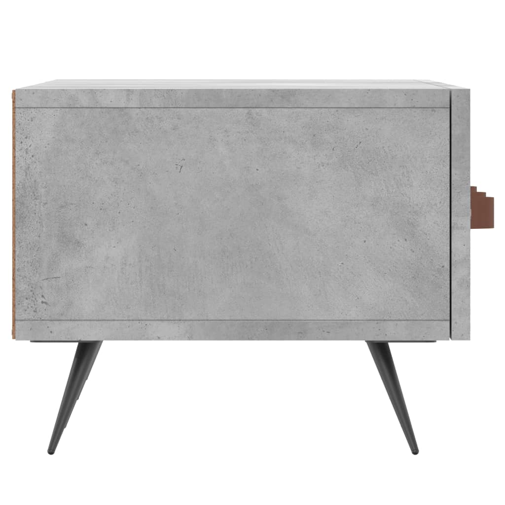 vidaXL Meuble TV gris béton 150x36x30 cm bois d'ingénierie