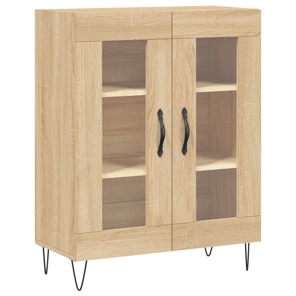 vidaXL Buffet haut Chêne sonoma 69,5x34x180 cm Bois d'ingénierie